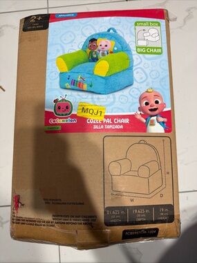 Cozy Pal Kids Chair - Blue & Green